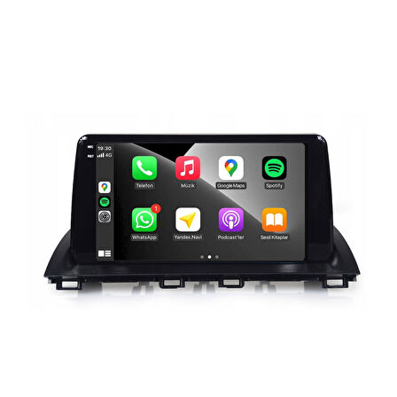 Mazda Mazda 3 Araç Multimedya Android Ekran Carplay Navigasyon Double Teyp 2+32 9" 14-18 Black BLUEWAY