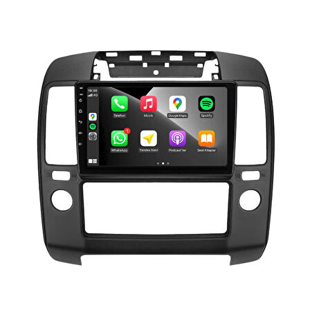 Nissan Navara Araç Multimedya Android Ekran Carplay Navigasyon Double Teyp 2+32 9" 05-10 Black BLUEWAY