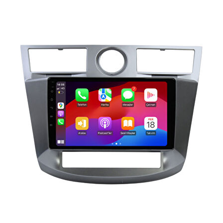Chrysler Sebring Araç Multimedya Android Ekran Carplay Double Teyp 2+32 9" 07-10 Silver CADENCE
