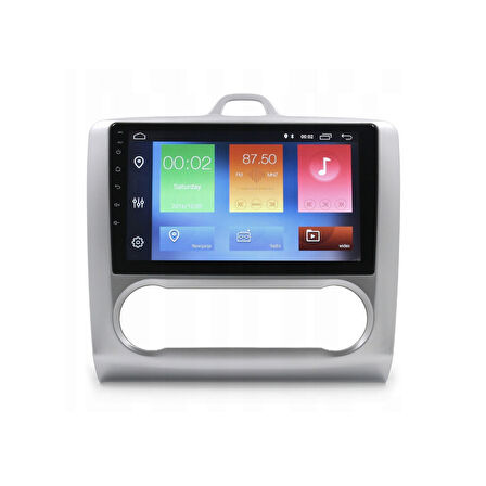 Ford Focus 2 Araç Multimedya Android Ekran Carplay Double Teyp 2+32 9" 05-11 Dijital Silver CADENCE