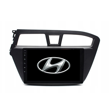 Hyundai i20 Araç Multimedya Android Ekran Carplay Navigasyon Double Teyp 2+32 9" 14-18 Black CADENCE