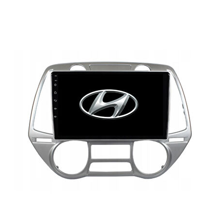 Hyundai i20 Araç Multimedya Android Ekran Carplay Double Teyp 2+32 9" 08-12 Dijital Y Silver CADENCE