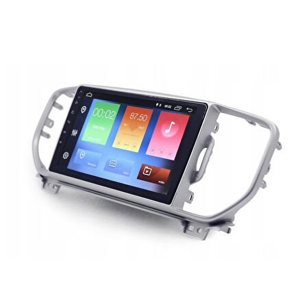 Kia Sportage Araç Multimedya Android Ekran Carplay Navigasyon Double Teyp 2+32 9" 16-18 Silver CADENCE