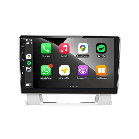 Opel Astra J Araç Multimedya Android Ekran Carplay Navigasyon Double Teyp 2+32 9" 10-20 Silver CADENCE