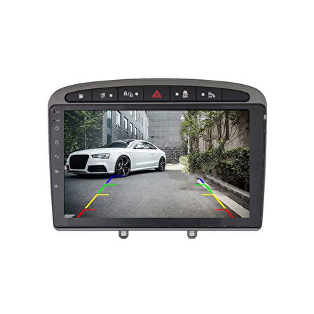 Peugeot 308-408 Araç Multimedya Android Ekran Carplay Navigasyon Double Teyp 2+32 9" 08-13 Gri CADENCE