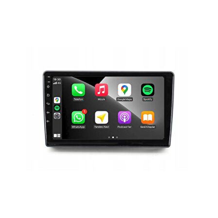 Volkswagen Touareg Araç Multimedya Android Ekran Carplay Double Teyp 2+32 9" 03-09 Black CADENCE Std