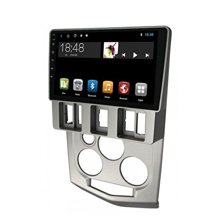 Dacia Logan Araç Multimedya Android Ekran Carplay Navigasyon Double Teyp 4+64 9" 04-09 Silver BLUEWAY