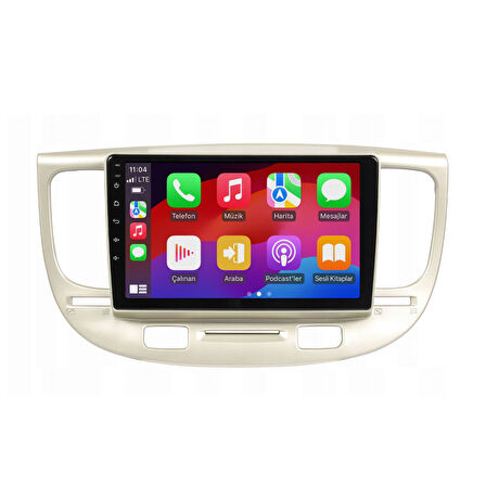 Kia Rio Araç Multimedya Android Ekran Carplay Navigasyon Double Teyp 4+64 9" 05-11 Silver BLUEWAY