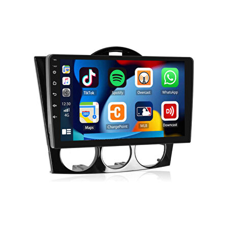 Mazda Rx-8 Araç Multimedya Android Ekran Carplay Navigasyon Double Teyp 4+64 9" 05-08 Black BLUEWAY
