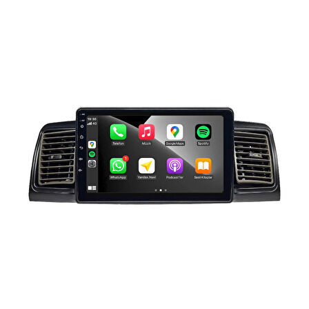 Toyota Corolla Araç Multimedya Android Ekran Carplay Double Teyp 4+64 9" 02-06 Black BLUEWAY