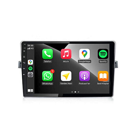 Toyota Verso Araç Multimedya Android Ekran Carplay Navigasyon Double Teyp 4+64 9" 09-17 Silver BLUEWAY