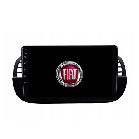 Fiat 500 Araç Multimedya Android Ekran Carplay Navigasyon Double Teyp 4+64 9" 08-15 Black CADENCE