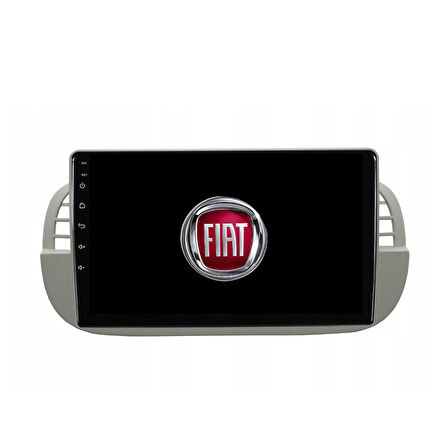 Fiat 500 Araç Multimedya Android Ekran Carplay Navigasyon Double Teyp 4+64 9" 08-15 White CADENCE