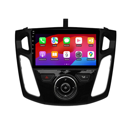Ford Focus 3-4 Araç Multimedya Android Ekran Carplay Double Teyp 4+64 9" 11-19 Tuşsuz Black CADENCE