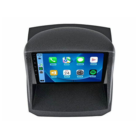 Ford Fiesta Araç Multimedya Android Ekran Carplay Navigasyon Double Teyp 4+64 9" 09-17 Black CADENCE
