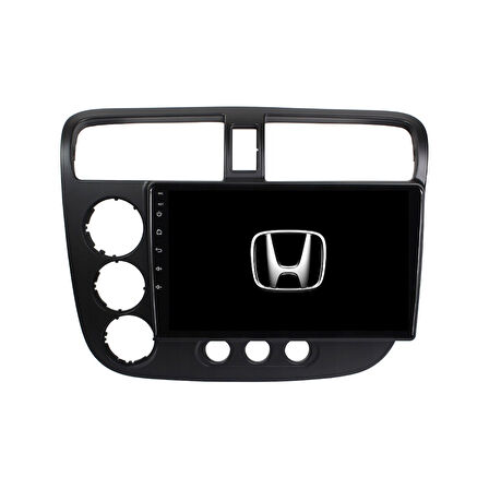 Honda V-Tech2 Araç Multimedya Android Ekran Carplay Navigasyon Double Teyp 4+64 9" 01-06 Black CADENCE