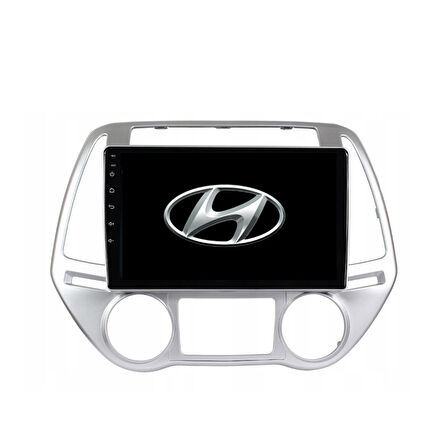 Hyundai i20 Araç Multimedya Android Ekran Carplay Double Teyp 4+64 9" 13-14 Düz Dijital Silver CADENCE