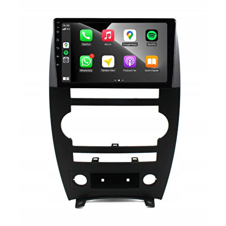 Jeep Commander Araç Multimedya Android Ekran Carplay Double Teyp 4+64 9" 05-10 Black CADENCE
