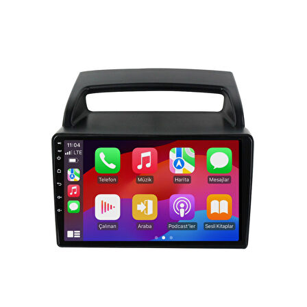 Kia Carnival VQ Araç Multimedya Android Ekran Carplay Double Teyp 4+64 9" 07-09 Black CADENCE
