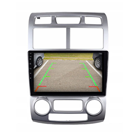 Kia Sportage Araç Multimedya Android Ekran Carplay Double Teyp 4+64 9" 05-09 Silver CADENCE Std