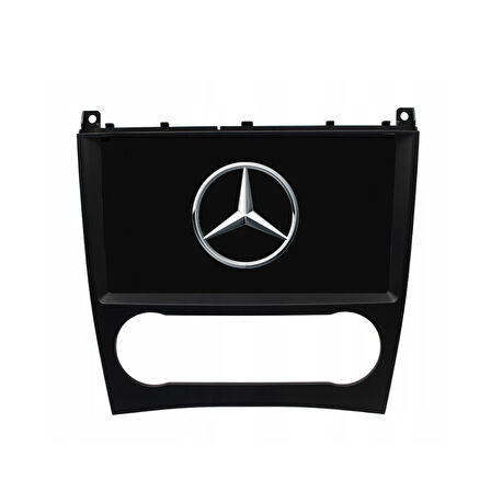 Mercedes C Class W203 Araç Multimedya Android Ekran Carplay Double Teyp 4+64 9" 04-07 Black CADENCE
