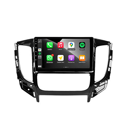 Mitsubishi L200 Araç Multimedya Android Ekran Carplay Navigasyon 4+64 9" 15-21 Dijital P.Black CADENCE