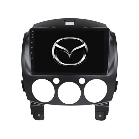 Mazda Mazda 2 Araç Multimedya Android Ekran Carplay Navigasyon Double Teyp 4+64 9" 08-12 Black CADENCE