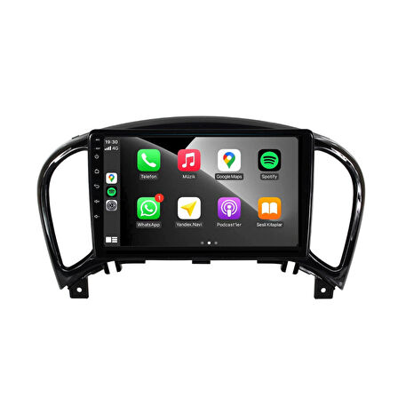 Nissan Juke Araç Multimedya Android Ekran Carplay Double Teyp Navigasyon 4+64 9" 11-19 P.Black CADENCE