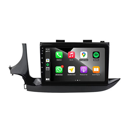 Opel Mokka Araç Multimedya Android Ekran Carplay Double Teyp Navigasyon 4+64 9" 16-20 P.Black CADENCE
