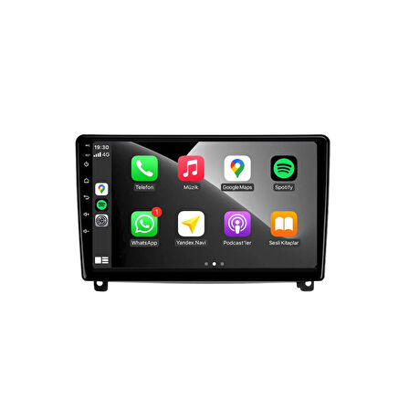 Peugeot 407 Araç Multimedya Android Ekran Carplay Navigasyon Double Teyp 4+64 9" 05-10 Black CADENCE
