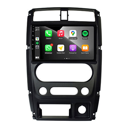 Suzuki Jimny Araç Multimedya Android Ekran Carplay Navigasyon Double Teyp 4+64 9" 06-17 Black CADENCE
