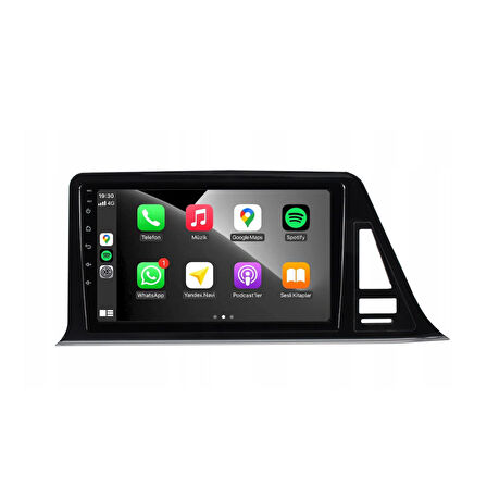 Toyota C Hr Araç Multimedya Android Ekran Carplay Double Teyp Navigasyon 4+64 9" 18-20 P.Black CADENCE