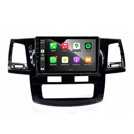Toyota Hilux Araç Multimedya Android Ekran Carplay Navigasyon 4+64 9" 08-15 Dijital P.Black CADENCE