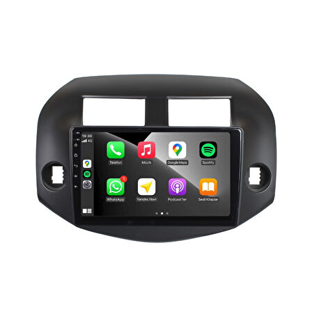 Toyota Rav 4 Araç Multimedya Android Ekran Carplay Navigasyon Double Teyp 4+64 9" 06-12 Black CADENCE