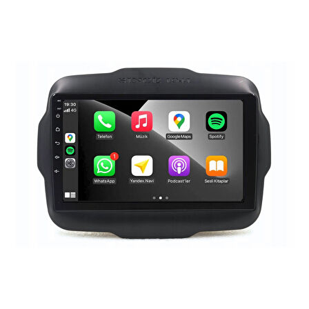 Jeep Renegade - Araç Multimedya Ekran - 6GB 128GB - S - Black - 2014 - 2019 - 9 Inch - UPG - MYWAY