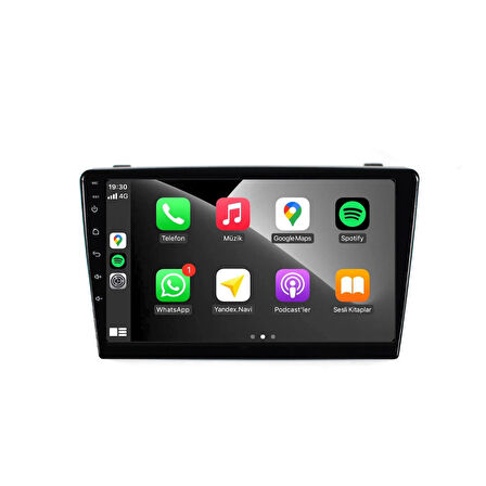 Toyota Auris - Araç Multimedya Ekran - 6GB 128GB - S - Black - 2013 - 2018 - 9 Inch - UPG - MYWAY