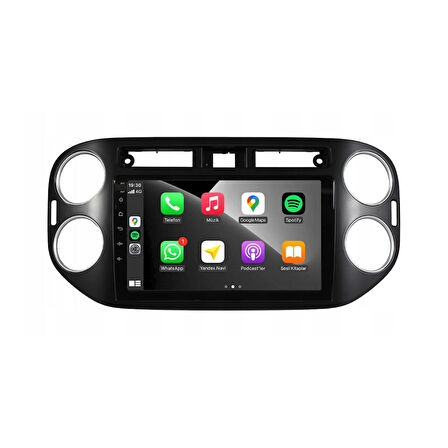 Volkswagen Tiguan - Araç Multimedya Ekran - 6GB 128GB - S - Black - 2007 - 2015 - 9 Inch - UPG - MYWAY