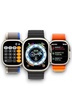 iOS ve Android Uyumlu Yeni Seri T10 Ultra Smartwatch – Suya Dayanıklı Şık ve Dayanıklı Tasarım