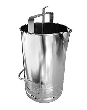 20 Litre Süt Ölçer Kovası Krom (Ölçek)