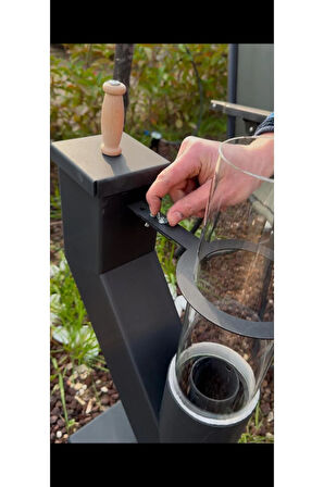 Mini Pelet Soba Füze Soba - Kamp Çadır Balkon Sobası