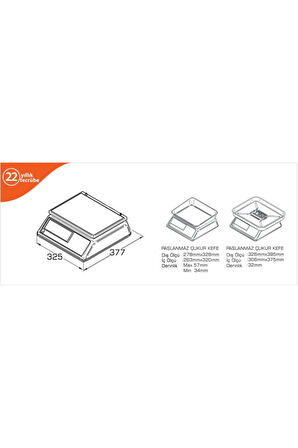 Ege Lcd 15 Kg X 2 / 5 Gr Fiyat Hesaplamalı Terazi