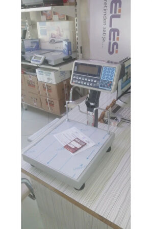 Yerli Üretim 150 Kg Terazi Damgalı Onaylı Fiyat Hesaplamalı Çifti Ekranlı