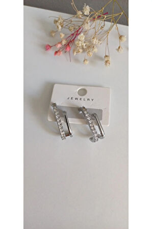 ÇELİK KÜPE KADIN KÜPE TEKLİ TAKILIP ÇOKLU  GÖRÜNEN VİP MODEL VİNTAGE RENK ATMAZ ANTİALERJİK