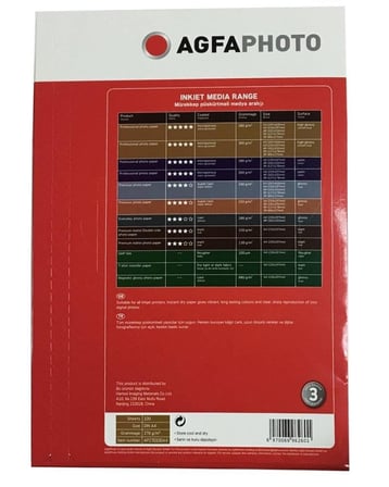 Özel Seri Agfaphoto Fotoğraf Kağıdı 270Gr 100'lü A4 Inkjet Ofis Malzemesi Renkli Baskı Kağıt Çeşidi