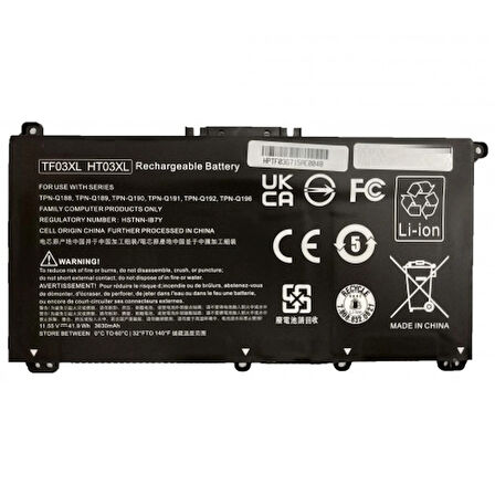 Hp Pavilion 15-CS1008NT, 15-CS1011NT Uyumlu Batarya Pil Battery