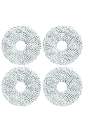 Ecovacs deebot T30 pro uyumlu 4 adet mop paspas bezi