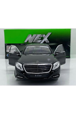 1.24 ÖLÇEK WELLY MARKA LİSANSLI MERCEDES BENZ S CLASS SİYAH RENK