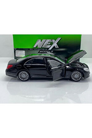 1.24 ÖLÇEK WELLY MARKA LİSANSLI MERCEDES BENZ S CLASS SİYAH RENK