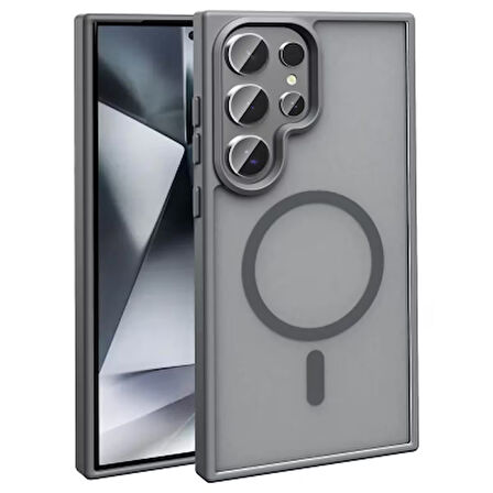 Takeandwait Galaxy S25 Ultra Kılıf Magsafe Şarj Özellikli Mat Arka Yüzey Zore Sio Kapak