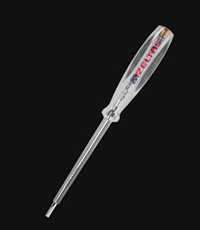 İzeltaş 4550170135 135 mm Şeffaf Elektrik Kontrol Kalemi (Düz Uçlu)